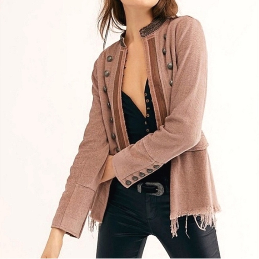 Free People Lucy Military Jacket